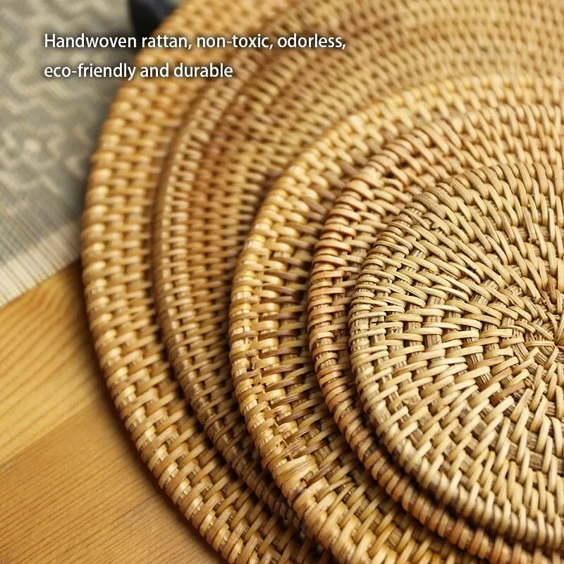 Rattan Glasuntersetzer