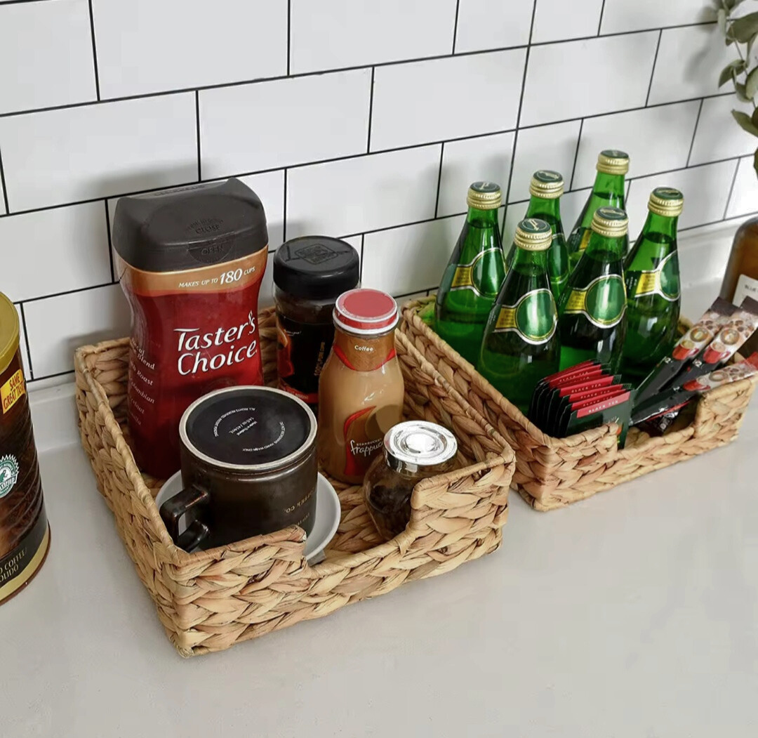 Handgeflochtenes Rattan Tablett